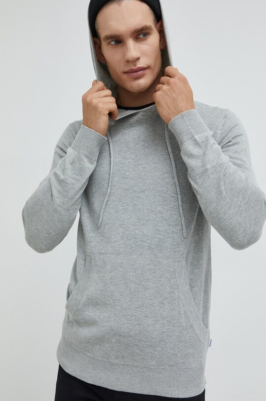 Jack & Jones sweter pozostałe szary 12211305.LightGreyM
