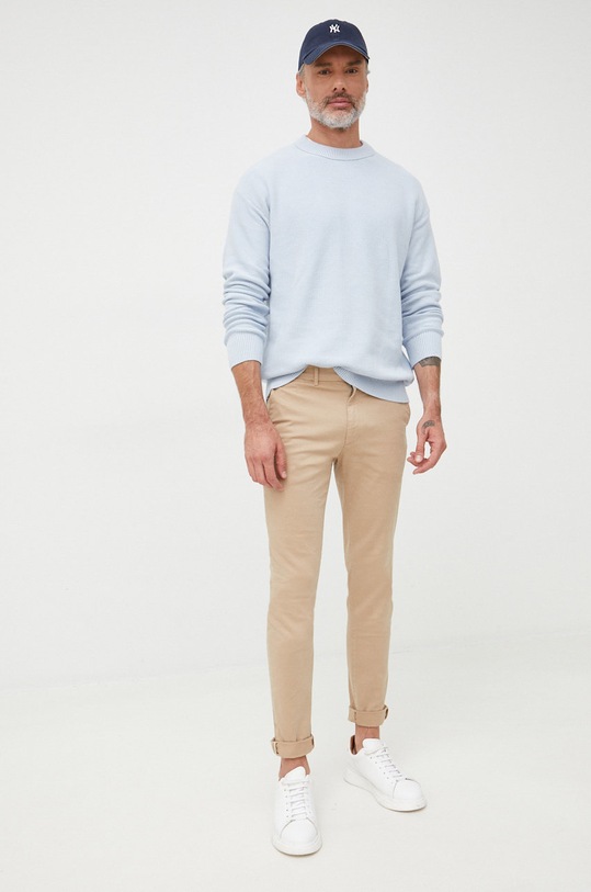 Calvin Klein pulover de bumbac K10K109483.9BYY albastru AW22