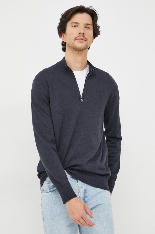 Paul&Shark pulover de lana bleumarin 11311100