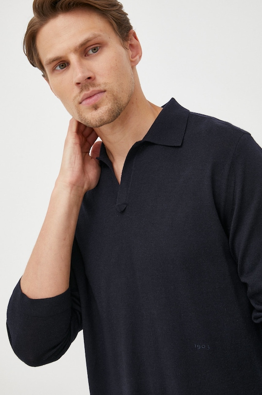 Tiger Of Sweden sweter wełniany czarny T68915054