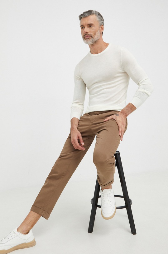 Vlněný svetr Tiger Of Sweden T68915058 béžová AW22