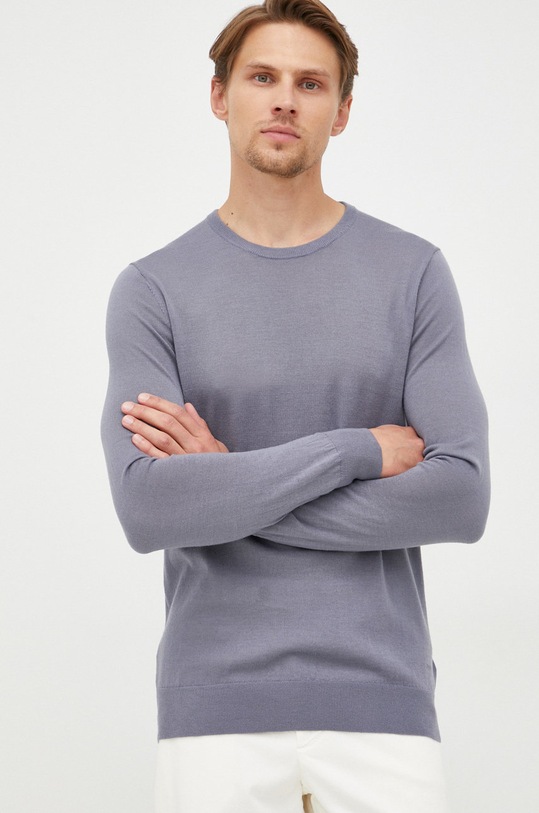 Tiger Of Sweden sweter wełniany szary T68915058