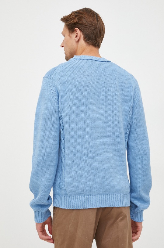 Odzież Tiger Of Sweden sweter z domieszką lnu T70928001 niebieski