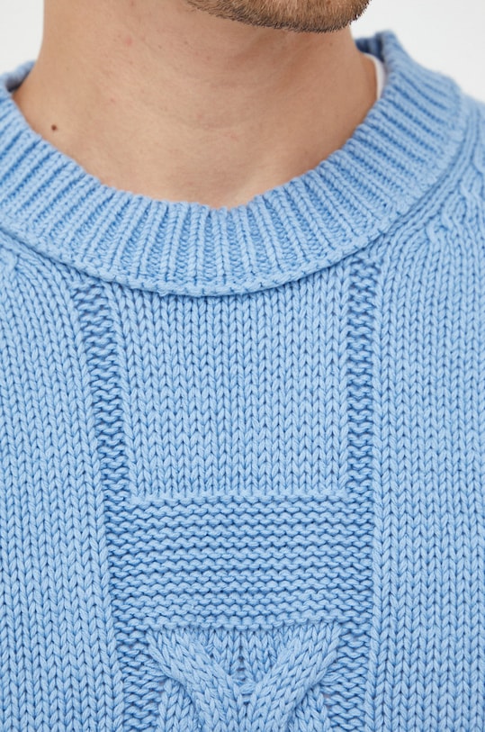 Tiger Of Sweden sweter z domieszką lnu T70928001 niebieski