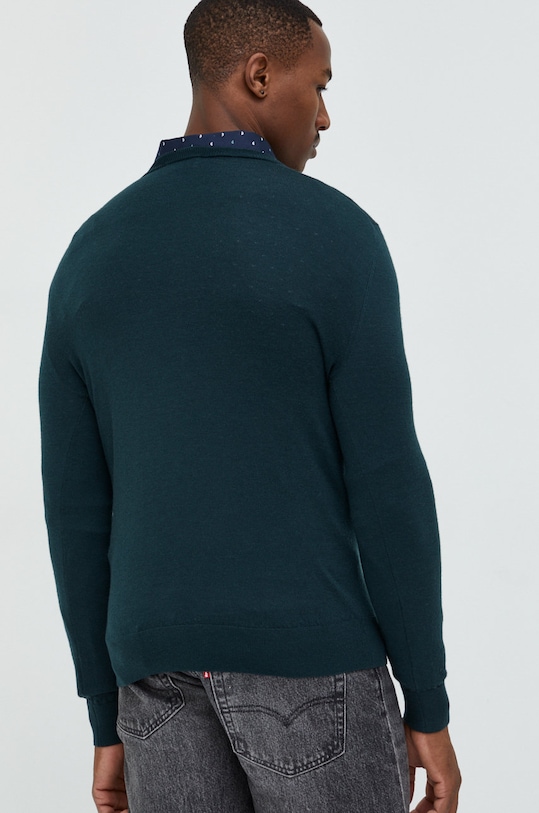 Odzież Tiger Of Sweden sweter wełniany T68915055 turkusowy