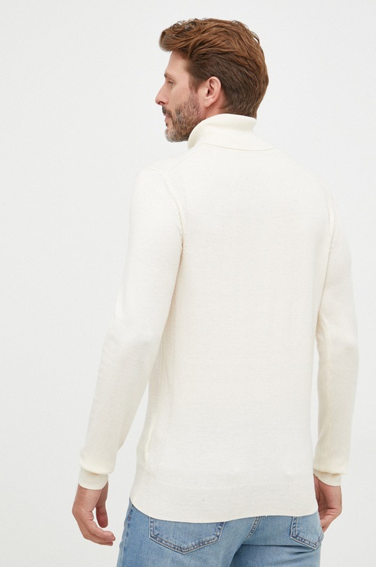 Odzież Guess sweter z domieszką wełny M2BR08.Z3142 beżowy