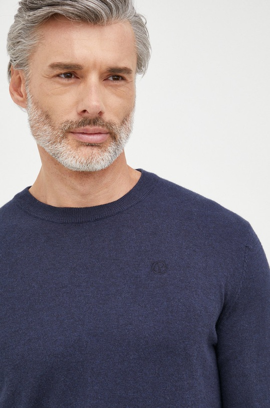 Pepe Jeans sweter z domieszką wełny granatowy PM702240.594