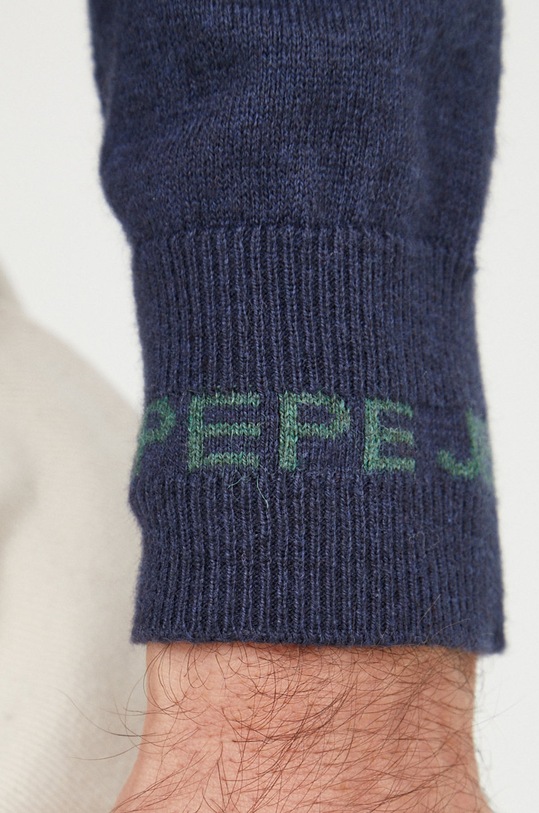 Pepe Jeans pulover din amestec de lana PM702240.594 bleumarin
