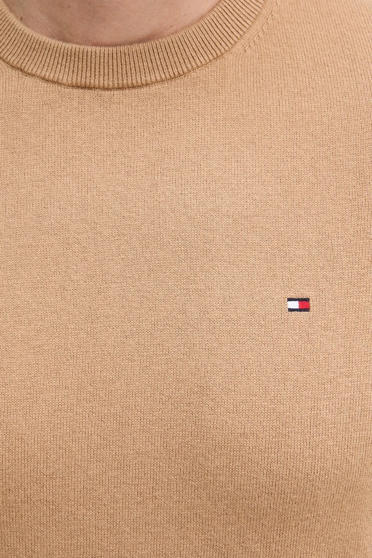 Пуловер с кашмир Tommy Hilfiger MW0MW28046.9BYY бежов