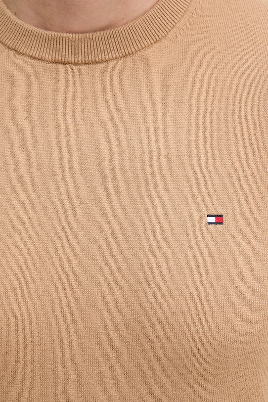 Пуловер с кашмир Tommy Hilfiger MW0MW28046.9BYY бежов