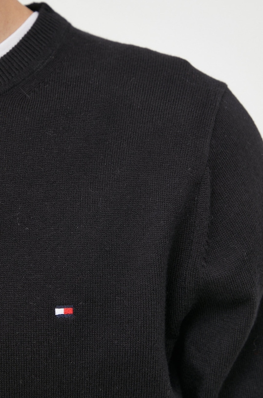 Svetr s příměsí kašmíru Tommy Hilfiger MW0MW28046.9BYY černá