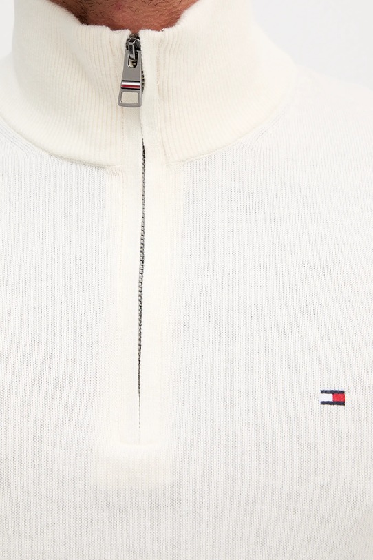 Tommy Hilfiger sweter z domieszką kaszmiru MW0MW28049.9BYY beżowy