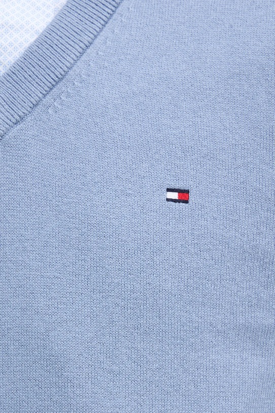 Tommy Hilfiger sweter z domieszką kaszmiru MW0MW28047.9BYY niebieski