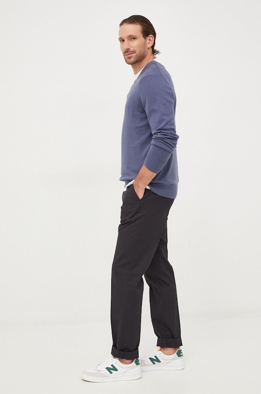 Свитер с примесью кашемира Tommy Hilfiger MW0MW28047.9BYY голубой AW25