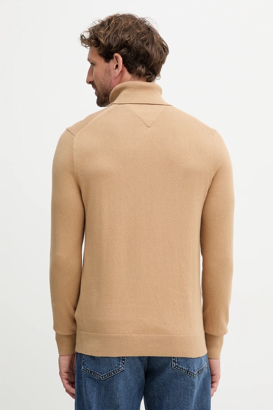 Odzież Tommy Hilfiger sweter z domieszką kaszmiru MW0MW28048.9BYY brązowy