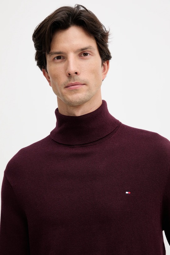 Свитер с примесью кашемира Tommy Hilfiger бордо MW0MW28048.9BYY