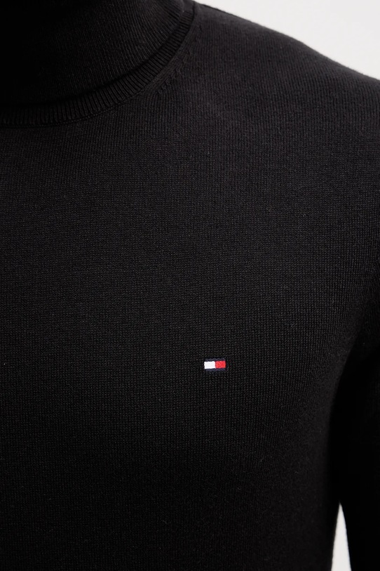 Rolák s prímesou kašmíru Tommy Hilfiger MW0MW28048.9BYY čierna