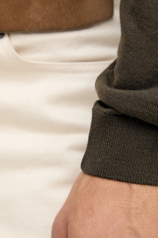 BOSS sweter wełniany 50468262 zielony