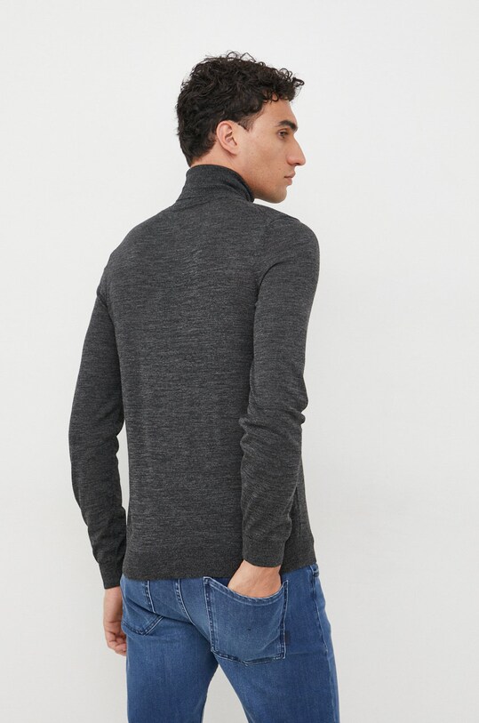 Odzież BOSS sweter wełniany 50468262 szary