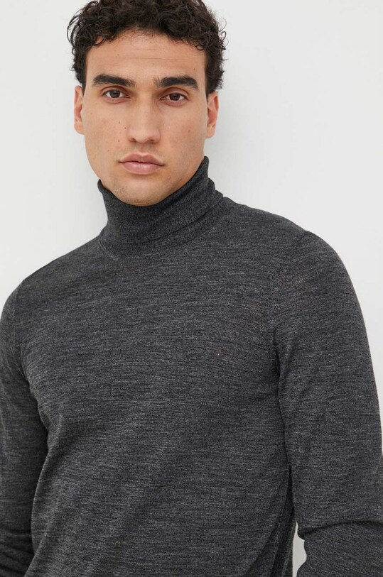 BOSS sweter wełniany szary 50468262