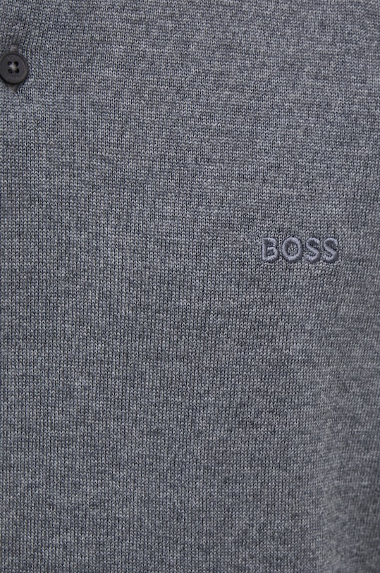 Μάλλινο πουλόβερ BOSS 50476357 γκρί