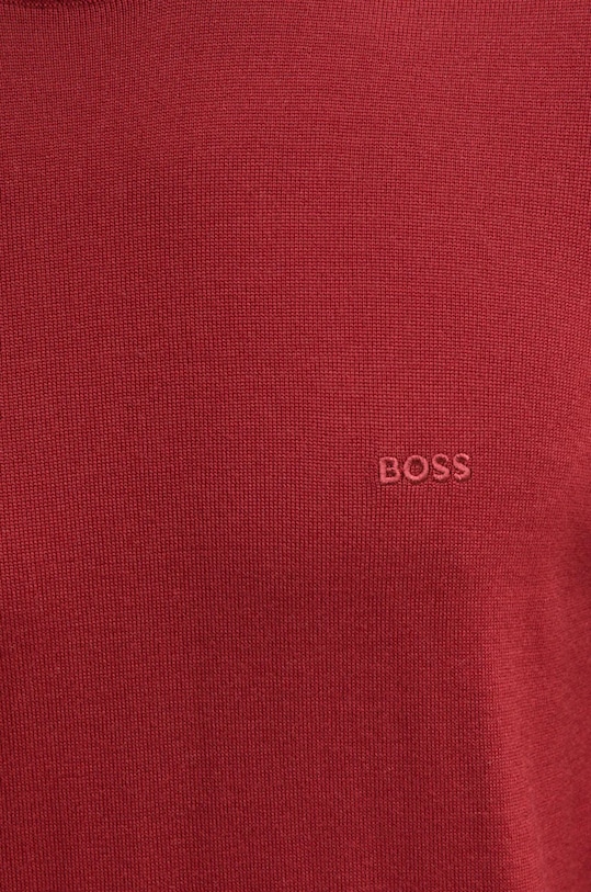 Vlnený sveter BOSS 50476364 červená