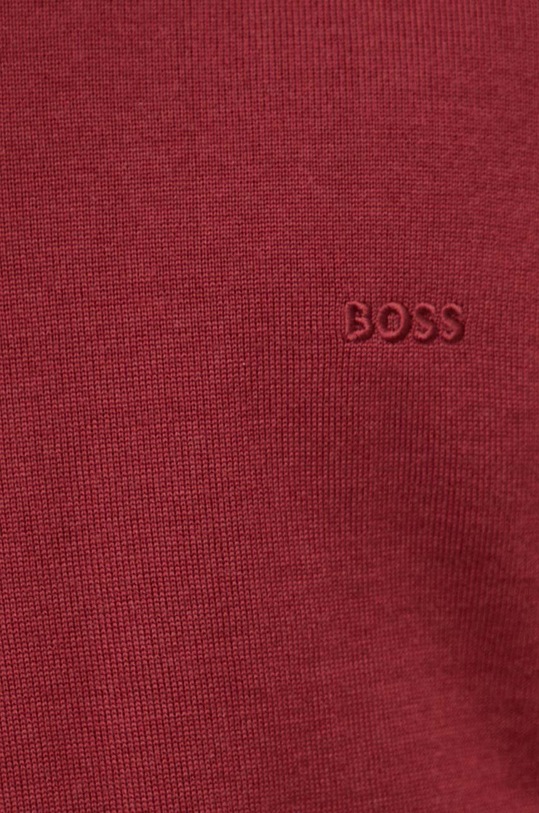Μάλλινο πουλόβερ BOSS 50476364 κόκκινο