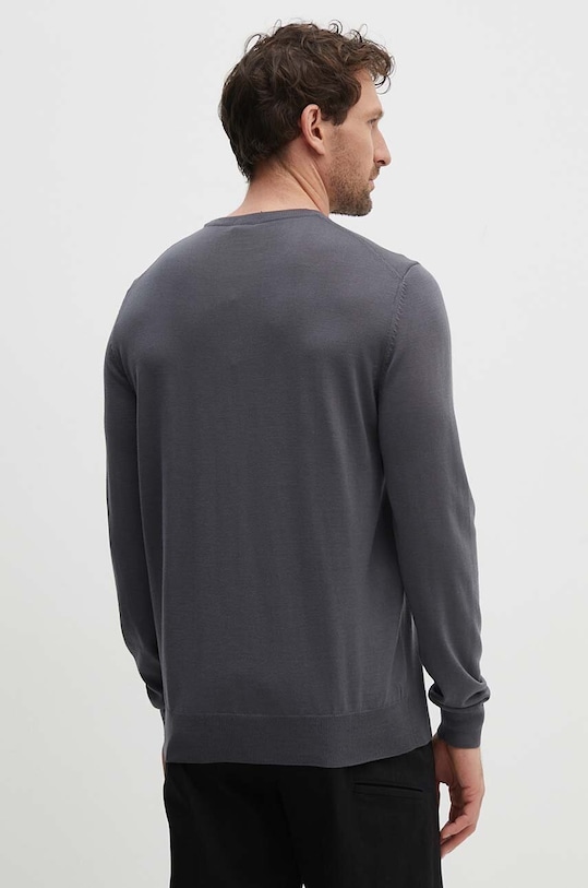 Odzież BOSS sweter wełniany 50476364 szary