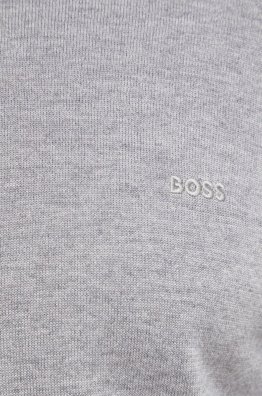 Μάλλινο πουλόβερ BOSS 50476364 γκρί