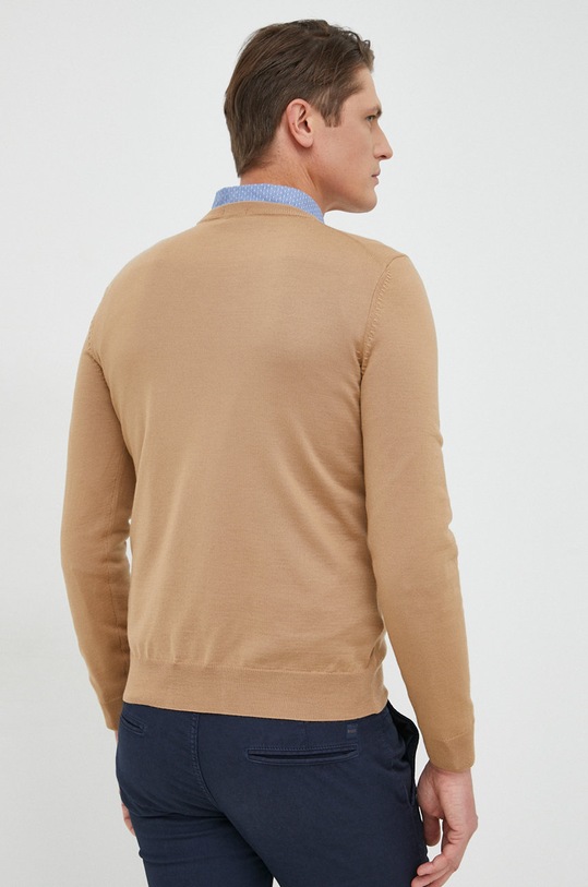 Одяг Вовняний светр BOSS 50476364 бежевий