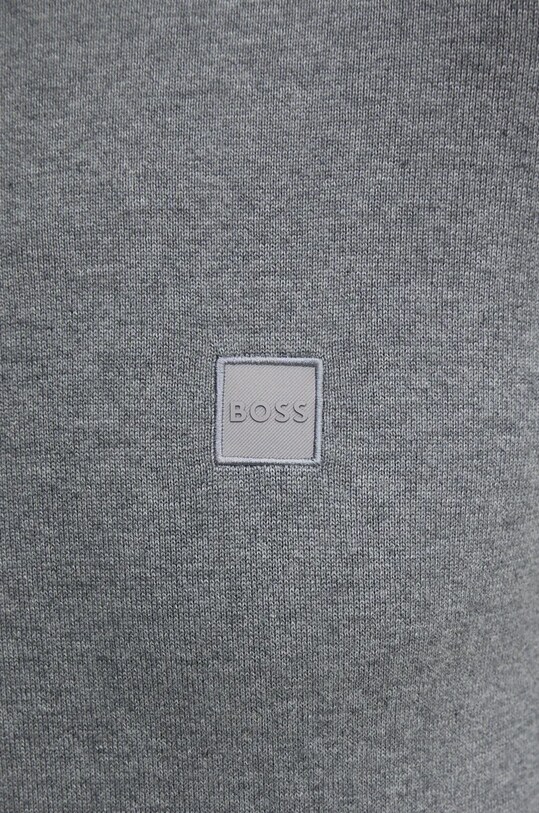 Свитер с примесью кашемира BOSS BOSS CASUAL 50471343 серый