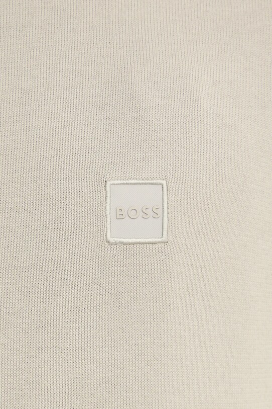 Sveter s prímesou kašmíru BOSS BOSS CASUAL 50471343 béžová