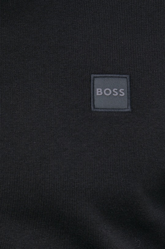 BOSS pulover din amestec de casmir BOSS CASUAL 50471343 negru