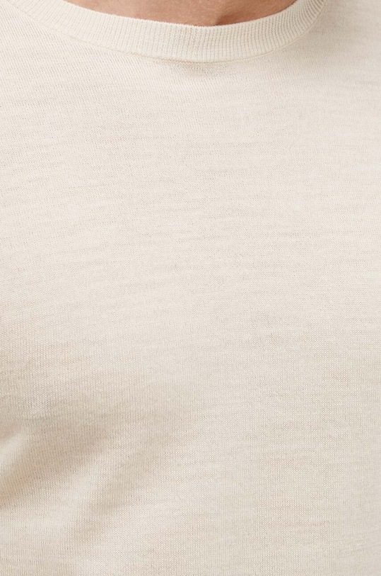 Bruuns Bazaar sweter wełniany BBM1220 beżowy