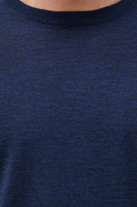 Bruuns Bazaar sweter wełniany BBM1220 granatowy