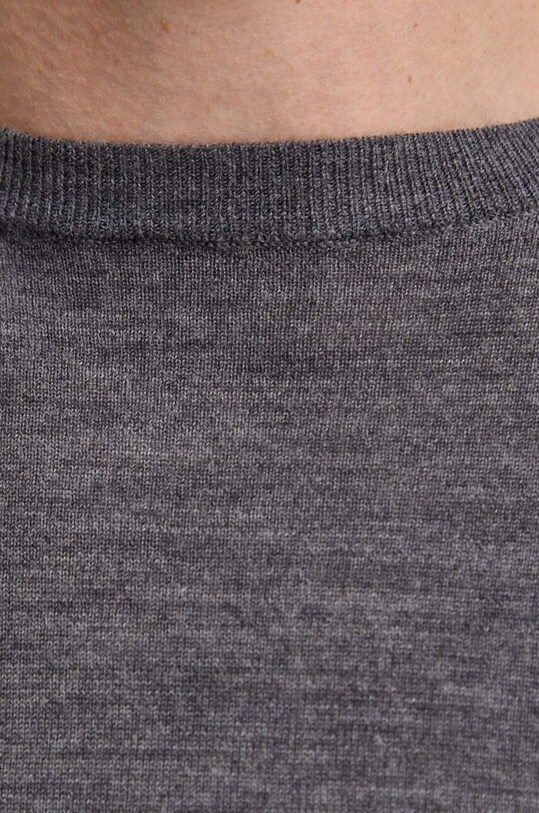 Bruuns Bazaar sweter wełniany BBM1220 szary