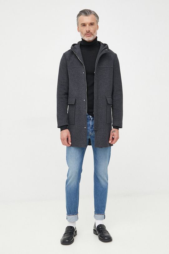 Calvin Klein sweter wełniany K10K110420.9BYY czarny AW22