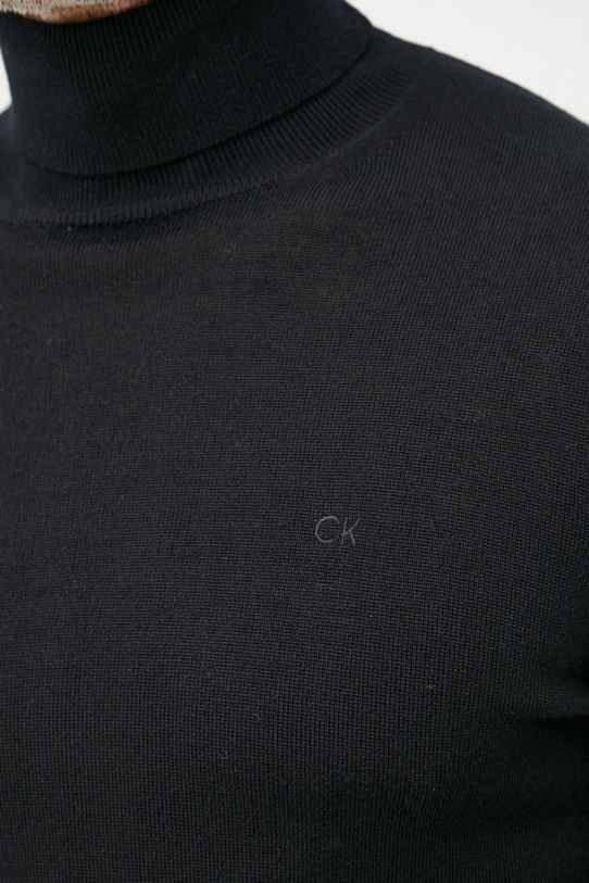 Calvin Klein sweter wełniany K10K110420.9BYY czarny