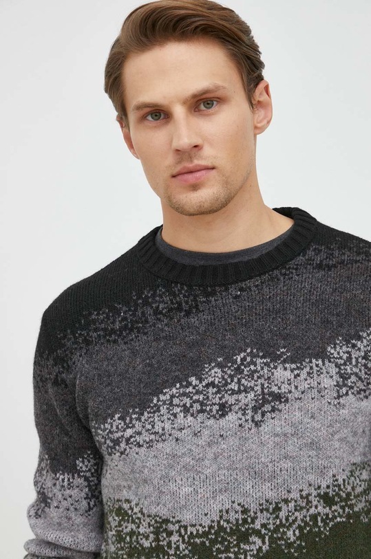 Sisley pulover din amestec de lana negru 113RT1018.902