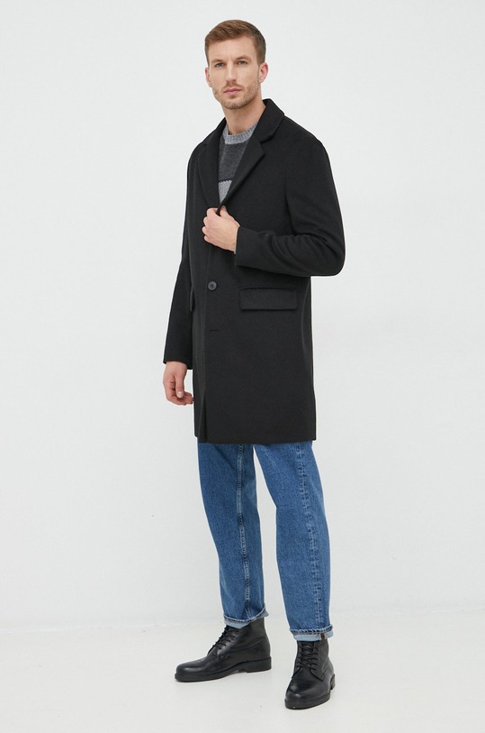 Sisley sweter z domieszką wełny 116QT100T.901 multicolor AW22