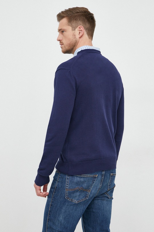 Odzież United Colors of Benetton sweter bawełniany 1394K101W.912 granatowy