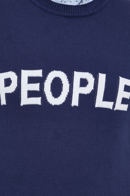 United Colors of Benetton sweter bawełniany 1394K101W.912 granatowy