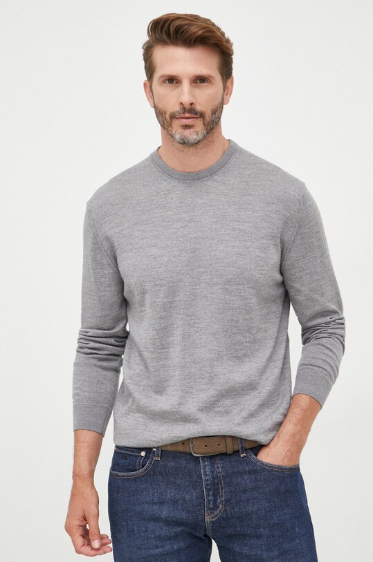 Μάλλινο πουλόβερ United Colors of Benetton μαλλί γκρί 1071U1O76.847