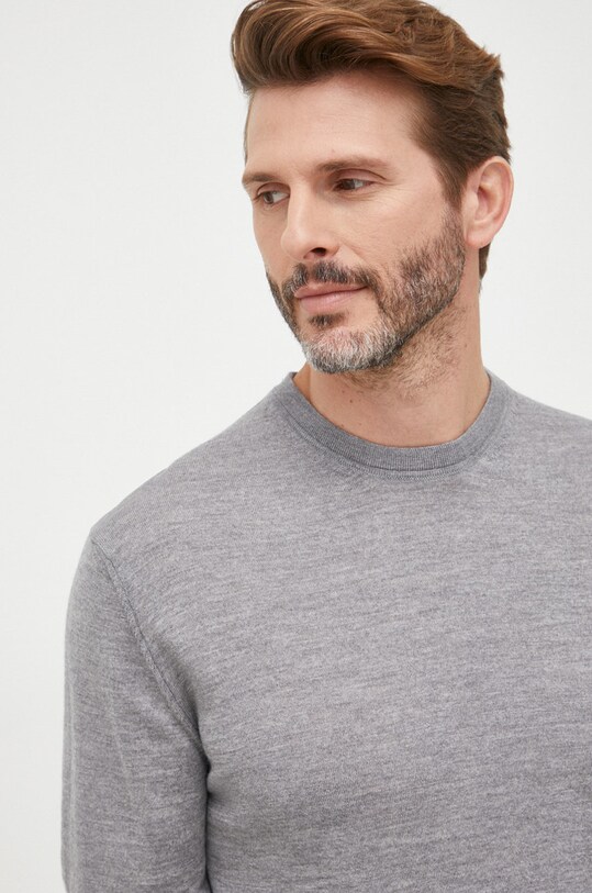 Μάλλινο πουλόβερ United Colors of Benetton γκρί 1071U1O76.847