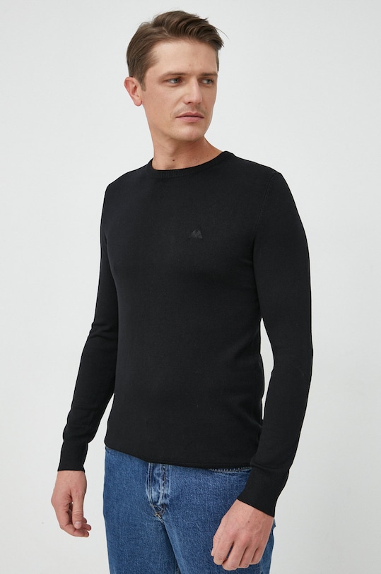 Lindbergh pulóver sima fekete 30.80043.BLACK