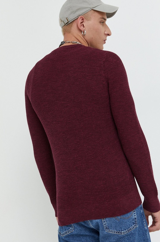 Oblečenie Bavlnený sveter Superdry M6110459A.UEX burgundské