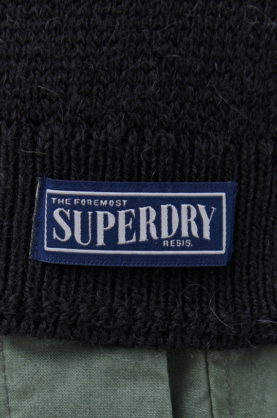 Superdry pulover din amestec de lana negru M6110483A.7TV