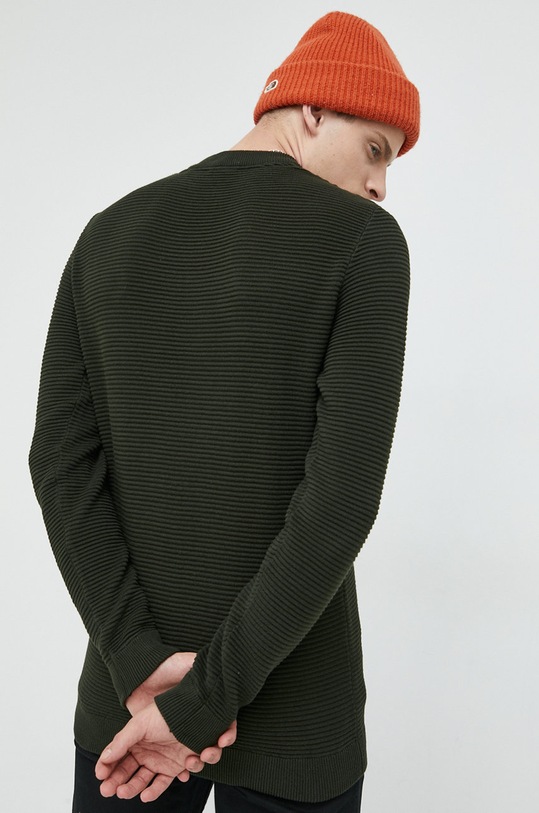 Ρούχα Βαμβακερό πουλόβερ Solid 21106094.190509 πράσινο