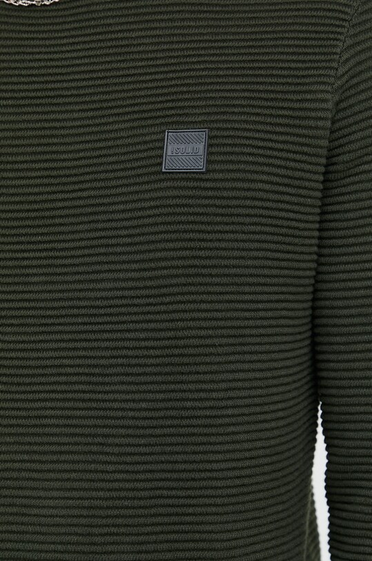 Solid sweter bawełniany 21106094.190509 zielony