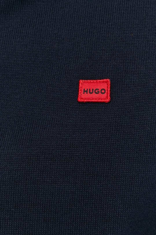HUGO pulover de bumbac San Quintus-C 50474164 bleumarin